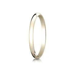 18k Yellow Gold 2.0 Mm Slightly Domed Traditional Oval Ring
