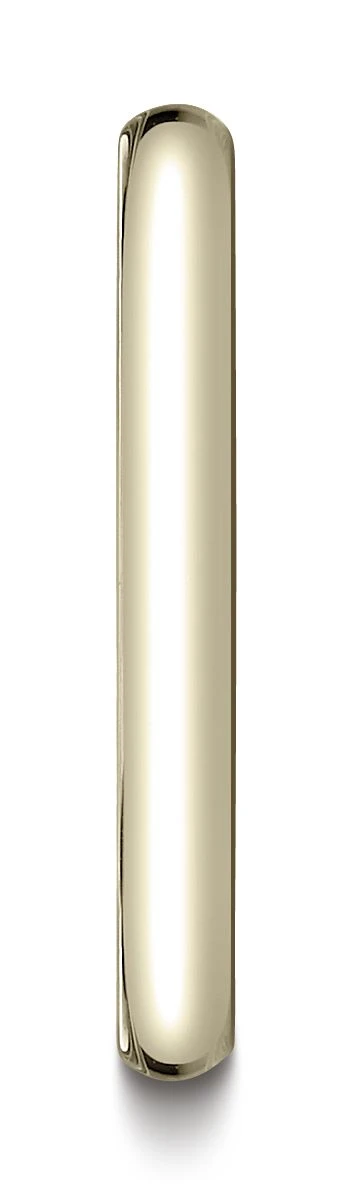 14k Yellow Gold 2.5 Mm Slightly Domed Traditional Oval Ring 4 14k Yellow Gold 2.5 Mm Slightly Domed Traditional Oval Ring - Image 2