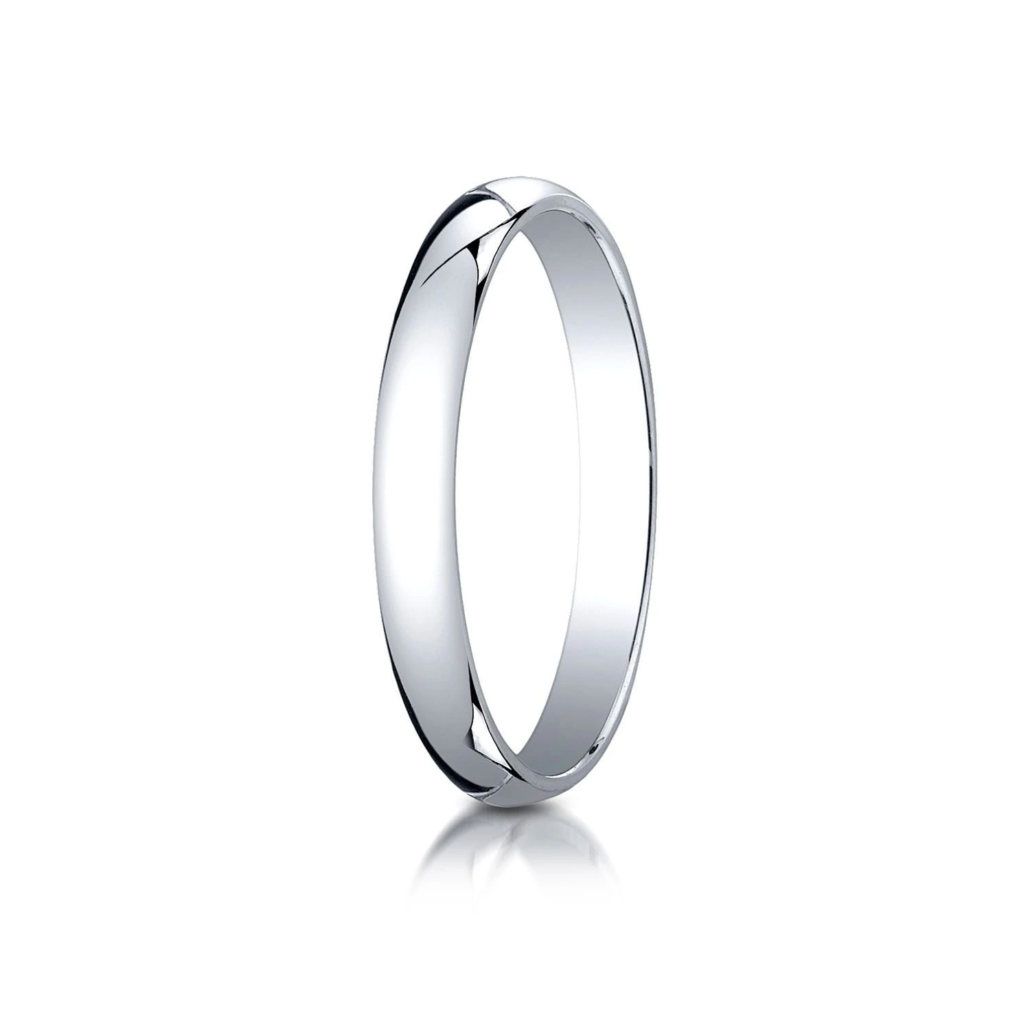 Platinum 3mm Slightly Domed Traditional Oval Ring 4 Platinum 3mm Slightly Domed Traditional Oval Ring - Image 2