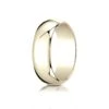14k Yellow Gold 7mm Slightly Domed Traditional Oval Ring
