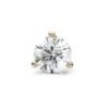 14k Yellow Gold 3-prong Martini Round Diamond Single Stud Earring 0.37ctw (4.5mm Ea), J-k Color, Si Clarity