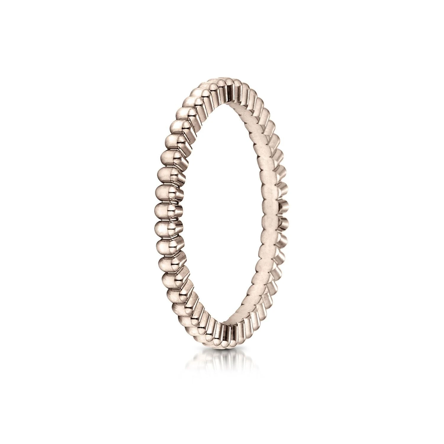 14k Rose Gold 2mm Gear Cut Design Band 3 14k Rose Gold 2mm Gear Cut Design Band