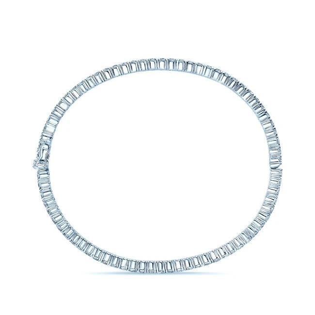 Diamond Bangle Bracelet In 14k White Gold (4 Ct. Tw.) 4 Diamond Bangle Bracelet In 14k White Gold (4 Ct. Tw.) - Image 2