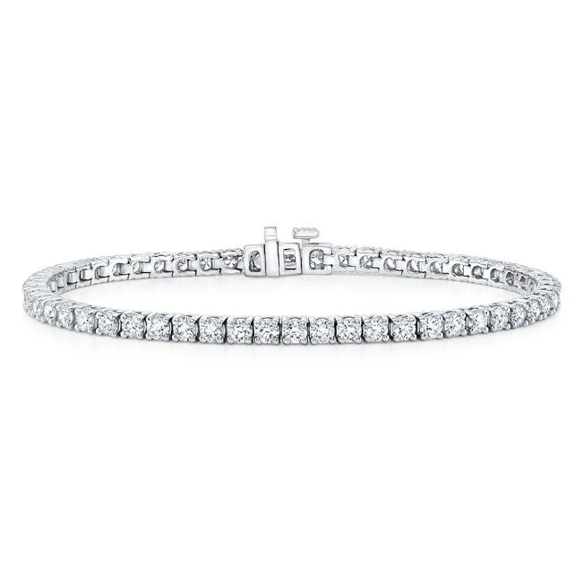 Diamond 4-prong Tennis Bracelet In 18k White Gold (12.90ctw) 3 Diamond 4-prong Tennis Bracelet In 18k White Gold (12.90ctw)
