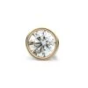 14k Yellow Gold Bezel Round Diamond Single Stud Earring 0.16ctw (3.4mm Ea), J-k Color, Si Clarity -Aurora Jewels Store bezel round yellow 62 cbb0bf95 707d 4910 8435 bf11c19eb62a