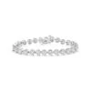 Certified 14k White Gold 3-prong Lab Created Round Brilliant Diamond Tennis Bracelet (14.25 Ct. T.w., Vvs1-vs2 Clarity, D-f Color) -Aurora Jewels Store bracelet a c6579687 85e7 4dc4 9bc3 590499240061