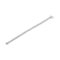 Certified 14k White Gold 3-prong Lab Created Round Brilliant Diamond Tennis Bracelet (14.25 Ct. T.w., Vvs1-vs2 Clarity, D-f Color) -Aurora Jewels Store bracelet b 6.75 inches 00eecaf3 6e43 4fa3 868b f5bf7c98ecff