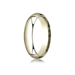 18k Yellow Gold 5mm High Dome Comfort-fit Ring