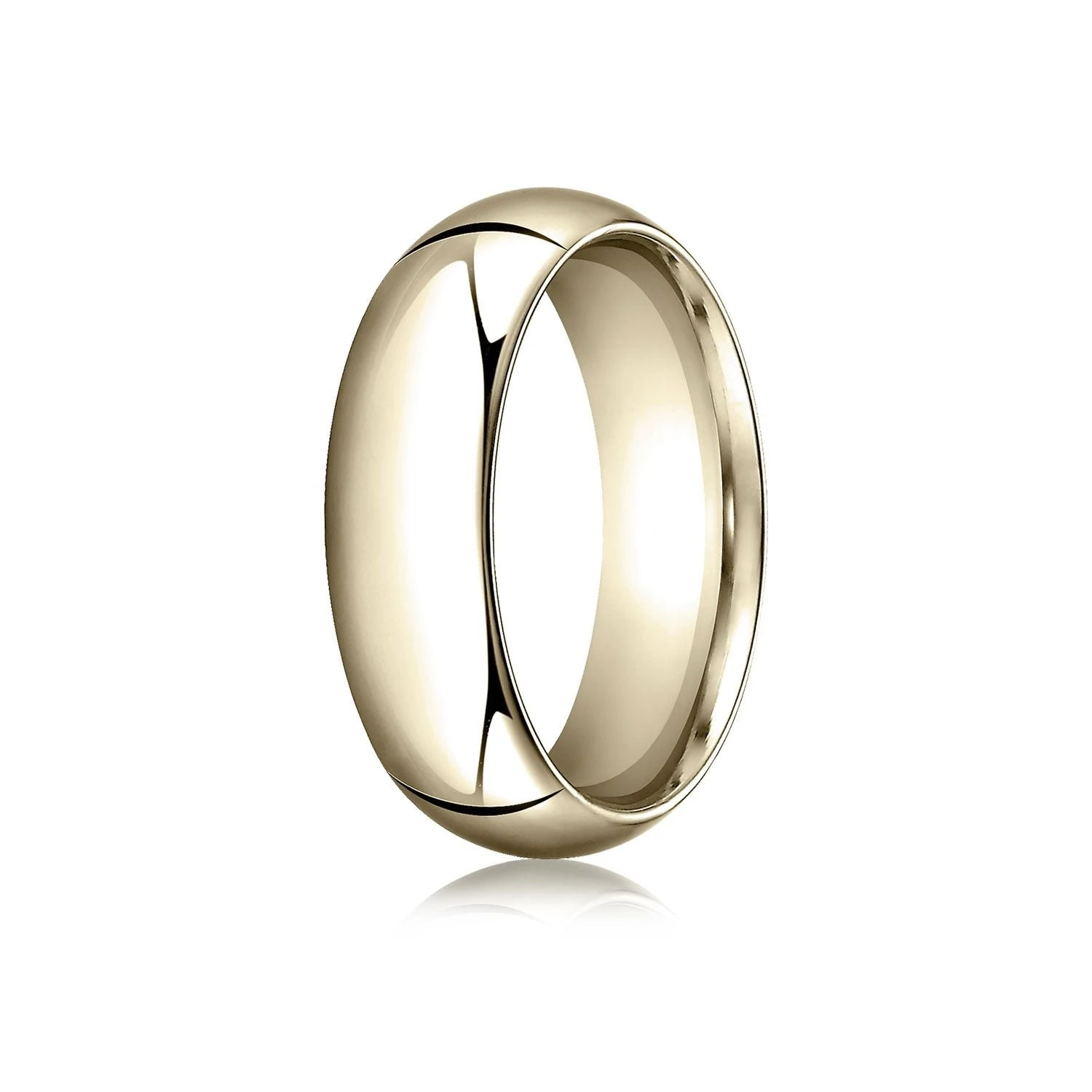 14k Yellow Gold 7mm High Dome Comfort-fit Ring 3 14k Yellow Gold 7mm High Dome Comfort-fit Ring