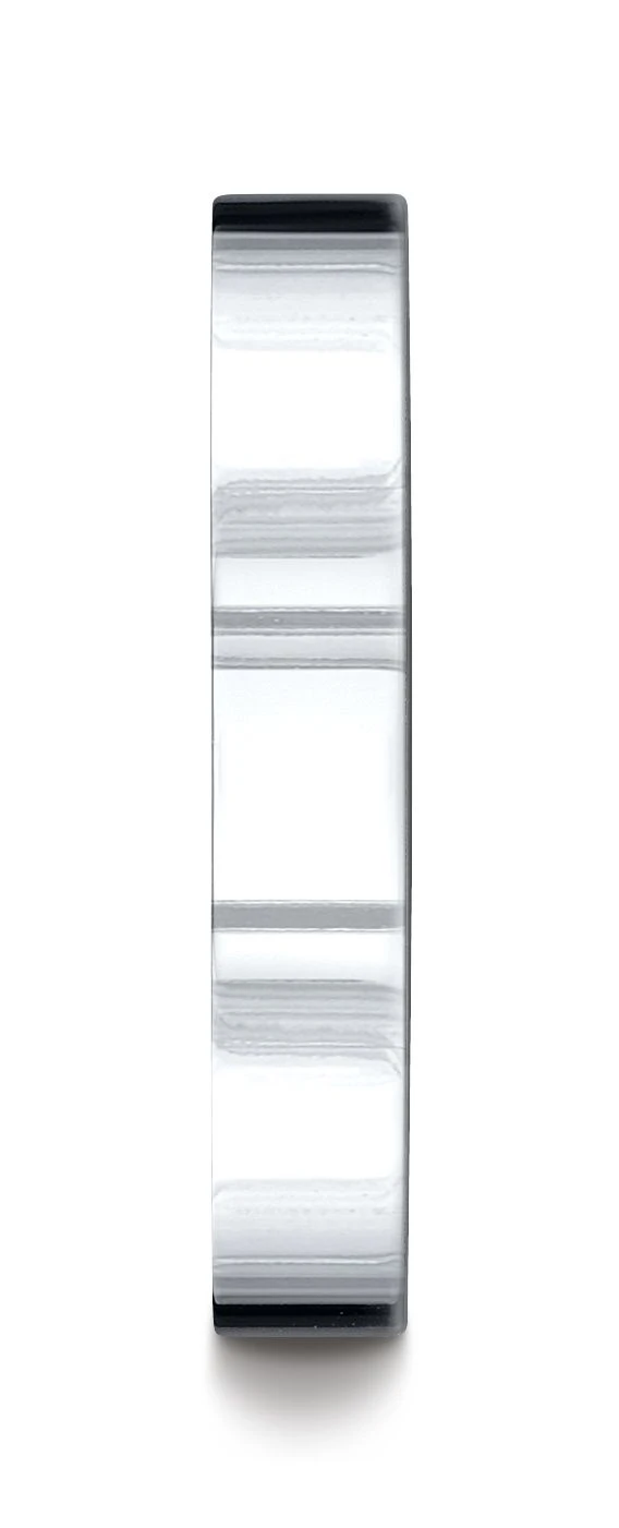 Platinum 4mm Flat Comfort-fit Ring 5 Platinum 4mm Flat Comfort-fit Ring - Image 3