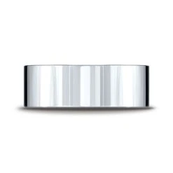 Platinum 8mm Flat Comfort-fit Ring