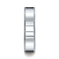 Platinum 6mm Flat Comfort-fit Ring With Milgrain -Aurora Jewels Store cf460 w su 2 76df9d13 1057 4547 8bd3 42cac0866665