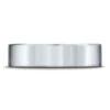 Platinum 6mm Comfort-fit Satin-finished Carved Design Band