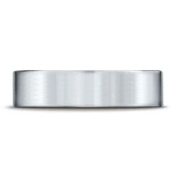 Platinum 6mm Comfort-fit Satin-finished Carved Design Band