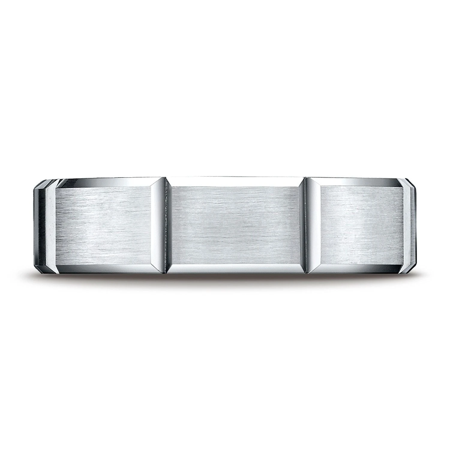 Platinum 6mm Comfort-fit Satin-finished Grooves Carved Design Band 3 Platinum 6mm Comfort-fit Satin-finished Grooves Carved Design Band