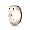 14 Karat Rose Gold 7mm Comfort-fit Bright Edge Satin Finish Center Design Band -Aurora Jewels Store cf67351r p2 4645c460 3fce 4ea7 8c4b 220eb3ebd518
