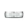 Platinum 7mm Comfort-fit Bright Edge Satin Finish Center Design Band -Aurora Jewels Store cf67351w p3 b4856060 98a9 465a ad25 f595b562ec4b