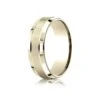 14k Yellow Gold 7mm Comfort-fit Satin-finished High Polished Beveled Edge Carved Design Band -Aurora Jewels Store cf67436 y tq 61b0a3eb 8dd6 4764 910d 7a3b8016e246
