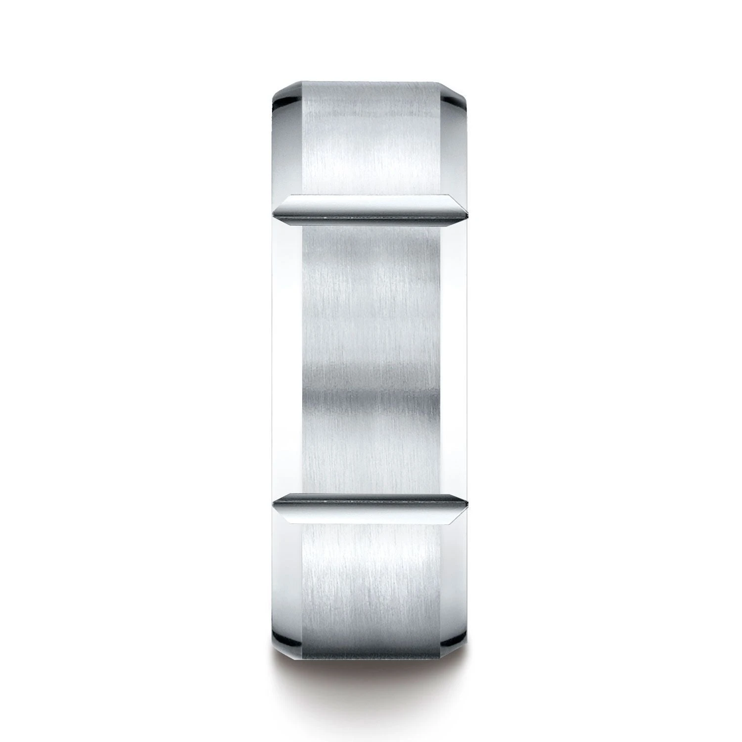 Platinum 8mm Comfort-fit Satin-finished Grooves Carved Design Band 5 Platinum 8mm Comfort-fit Satin-finished Grooves Carved Design Band - Image 3