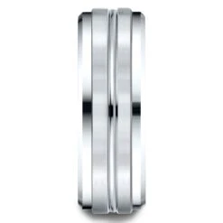 Platinum Gold 8mm Comfort-fit Drop Bevel Satin Center Cut Design Band -Aurora Jewels Store cf68484 w su 2 4fabcdbf cf9a 49c6 8cfe fb840130aefc