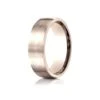 14k Rose Gold 7.5mm Comfort-fit Satin Finish Design Band