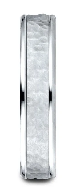 Platinum Comfort Fit 4mm High Polish Edge Hammered Center Design Band -Aurora Jewels Store cfw154303 su 1 4a86be27 92b2 49b8 a0c3 908541bc5805