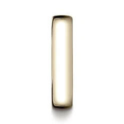 14k Yellow Gold 6mm Flat Comfort-fit Ring With Milgrain -Aurora Jewels Store eucf155 y su 1 3a99fae7 221e 4588 a91c 8898efb39d89