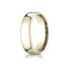 14k Yellow Gold 8mm Flat Comfort-fit Ring With Milgrain