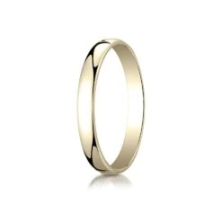 14k Yellow Gold 3mm Low Dome Light Ring