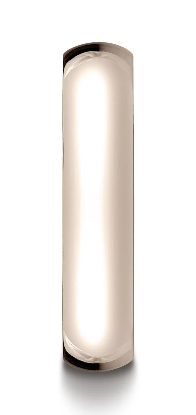 14k Rose Gold 5mm Slightly Domed Standard Comfort-fit Ring 4 14k Rose Gold 5mm Slightly Domed Standard Comfort-fit Ring - Image 2