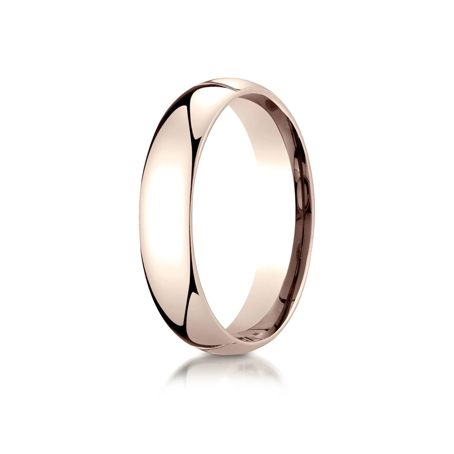 14k Rose Gold 5mm Slightly Domed Standard Comfort-fit Ring 3 14k Rose Gold 5mm Slightly Domed Standard Comfort-fit Ring