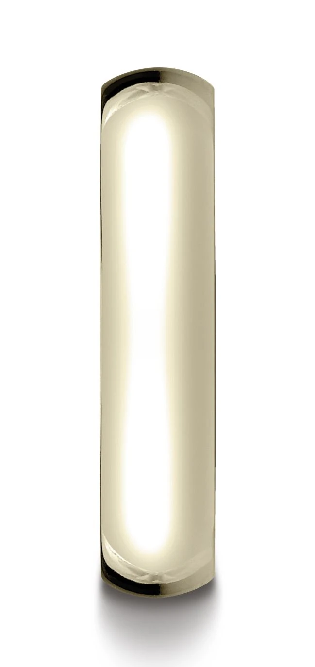 18k Yellow Gold 5mm Slightly Domed Standard Comfort-fit Ring 4 18k Yellow Gold 5mm Slightly Domed Standard Comfort-fit Ring - Image 2
