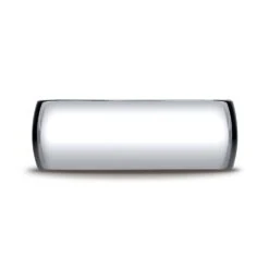 Platinum 8mm Slightly Domed Standard Comfort-fit Ring
