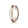 14k Rose Gold 5mm Slightly Domed Standard Comfort-fit Ring With Double Milgrain -Aurora Jewels Store lcfd350 r tq 1 dc345446 acf5 4530 9630 a9540df85ae6
