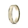 14k Yellow Gold 5mm Comfort-fit Satin Finish High Polished Round Edge Carved Design Band -Aurora Jewels Store recf7502sy tq 8c0960ae 033c 455f 9e95 c17efc185377