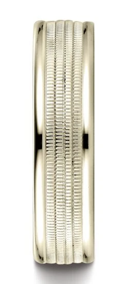 18k Yellow Gold 6mm Comfort-fit Multi Milgrain Center High Polish Round Edge Design Band -Aurora Jewels Store recf76018 y su 3ca7f75d 5ebe 4c11 9666 a366e2176c38