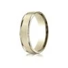 14k Yellow Gold 6mm Comfort-fit Satin Finish High Polished Round Edge Carved Design Band -Aurora Jewels Store recf7602s y tq 1 14cd480c 376a 4b52 9af7 8f01139af416