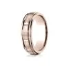 14k Rose Gold 6mm Comfort-fit Satin-finished 8 High Polished Center Cuts And Round Edge Carved Design Band -Aurora Jewels Store recf76452 r tq b496dcff 4cfa 4cd7 9c9f 48fec2731821