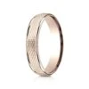 14 Karat Rose Gold 4.5mm Comfort-fit Round Edge Mesh Center Design Band -Aurora Jewels Store recf84547r p2 47750371 b669 40ff 9b68 34a2041d3b26