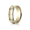 18k Yellow Gold 7.5mm Comfort-fit Satin-finished Concave Round Edge Carved Design Band -Aurora Jewels Store recf87500 y tq 47dd406b c57c 4051 a6ce 800b76fb0246