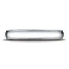 Platinum 4mm Slightly Domed Standard Comfort-fit Ring With Milgrain