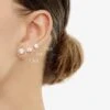 14k Rose Gold 4-prong Round Diamond Single Stud Earring 0.16ctw (3.5mm Ea), H-i Color, Vs Clarity